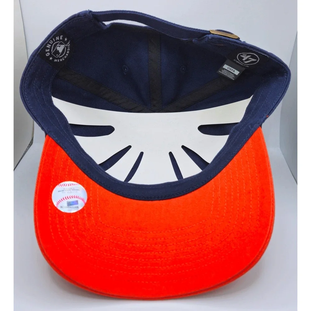 47 Brand Houston Astros MLB Baseball Cap Navy Orange Adjustable Hat OSFA